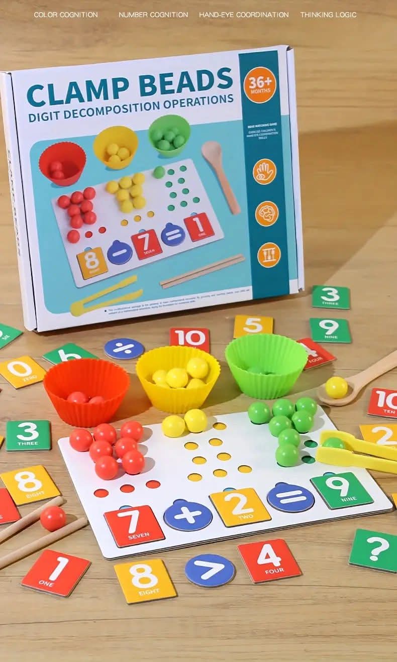 لعبة مطابقة الخرز التعليمية (Clamp Beads)