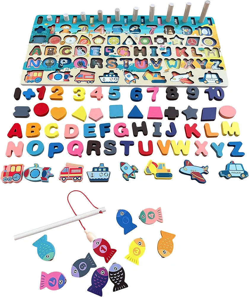 لوحة المواصلات التعليمية 7 في 1 (Seven In One Traffic Matching Board) 🚦🚢