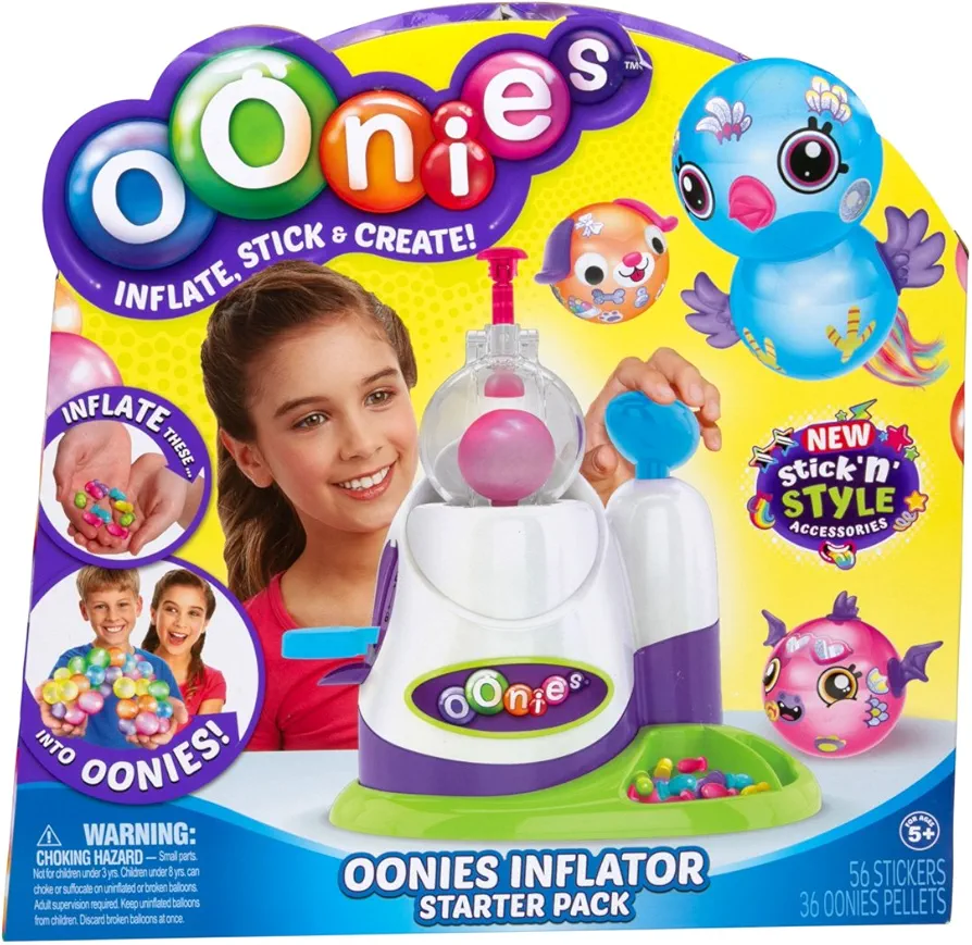 مجموعة Oonies Starter Pack - انفخ، الصق، وابتكر! 🎈✨